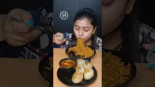 Spicy Maggi With Spicy Pani Puri Challenge | Spicy Maggi Golgappa Challenge #shorts #foodchallenge