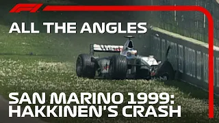 Hakkinen Smashes Out Of The Lead - All the Angles | 1999 San Marino Grand Prix