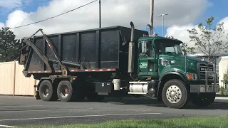 New England Solid Waste Consultants 1 ~ Mack Granite BME Premier Rolloff With a Organics Rolloff can