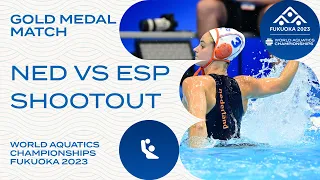 Gold Medal Shootout! | Netherlands vs Spain | World Aquatics Championships Fukuoka 2023