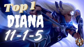 Wild Rift Top Diana rank grandmaster - AXE Wild Rift gameplay