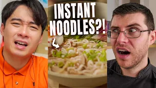 Pro Chef Reacts.. To Uncle Roger's NOT LIKING Nigella Lawson's RAMEN!