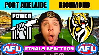 CRAZY GAME: Port Adelaide vs Richmond | AFL FINALS REACTION 2020