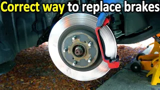 Here's the correct way to Change Brake Pads & Rotors in a car