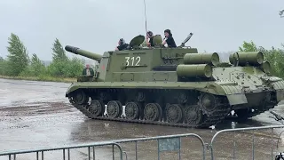 Tankshow Soesterberg , NMM Zomeroffensief 2023 , ISU 152 , Great Engine Sound