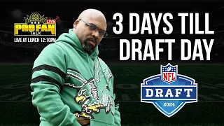 NFL DRAFT WEEK! 3 Days To Go! | Live at Lunch 12:10PM EST