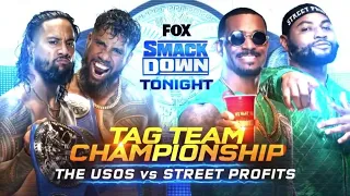 The Usos vs Street Profits (Smack Down Tag Team Championship - Full Match Part 2/2)