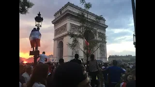Paris when France won Football World Cup 2018
