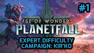 Age of Wonders Planetfall Hardest Difficulty Expert Kir'Ko Campaign Start Part 1 – Arcadia Caeleste