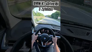 BMW X1 U11 sDrive18i - 3 Zylinder - Acceleration on German Autobahn #bmw #acceleration