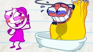 The Shower Must Go On - Pencilmation | Animation | Cartoons | Pencilmation