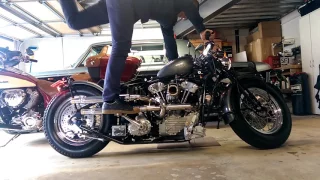 Zero T6 knucklehead kick start cold engine