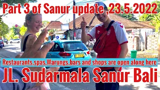 Sanur update part 3 || jl.Sudarmala Sanur,Lets update it to you before visit this areas,#sanur #bali