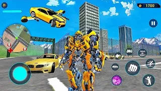 Red Mirage Multiple Transformation Jet Robot Car Game 2020 - Android Gameplay