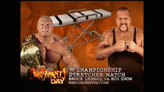 Story of Brock Lesnar vs Big Show | Judgement Day 2003