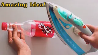 IRON a Plastic bottle, the Result is MAGNIFICENT - Smart recycling idea