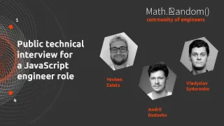Public Technical Interview for a JavaScript Engineer Role | Публичное собеседование JavaScript