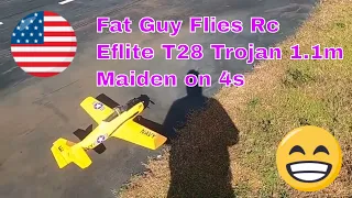 Eflite T28 Trojan 1 1m Maiden on 4s
