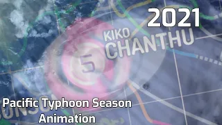 2021 Pacific Typhoon Season Animation