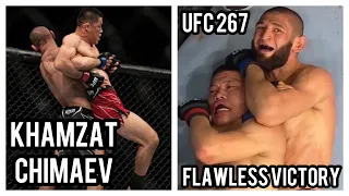 Khamzat Chimaev Impresses in UFC 267 Fight vs Li Jiangliang