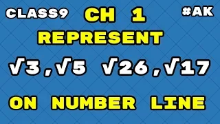 #4 how to represent root 5 on number line class 9 maths chapter 1