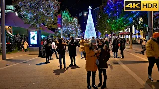 🎄London's Biggest Christmas Tree at Wembley Winterfest-2021🎆London Christmas Walk [4K HDR]