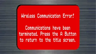 Wireless Communication Error (New Super Mario Bros.)