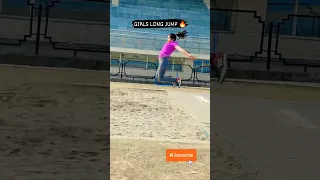 BEST LONG JUMP TECHNIQUE GIRLS 🔥😱 #shorts #longjump #youtubeshorts #viralshorts