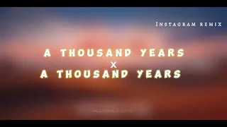 a thousand years x a thousand years (piano) [instagram remix] #instagramremix #viral