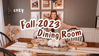 🍂NEW 🍂 COZY FALL 2023 DECORATING IDEAS | FALL DINING ROOM DECORATE WITH ME | AUTUMN DECOR