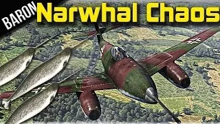 War Thunder Bomber Chaos - Me 262 "Narwhal" vs Massive Bomber Formation