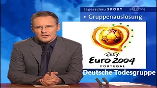 Todesgruppen für Deutschland! - Die Tagesschau zur EM-Gruppenauslosung 2000 & 2004