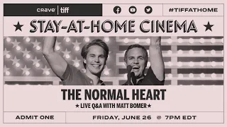 Q&A with Matt Bomer on THE NORMAL HEART | Stay-at-Home Cinema | TIFF 2020