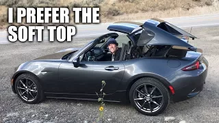 5 Reasons Why I Prefer The Soft Top MX-5 Over The RF