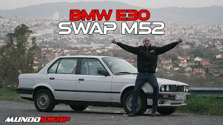 Proceso completo BMW E30 carburación a SWAP motor M52 E36 y conversión 5 tornillos