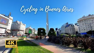 Cycling in Buenos Aires, Argentina - Enjoying Summer 2024 - 4K 60fps