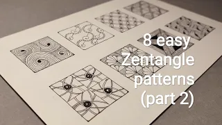 8 easy Zentangle patterns for beginners (part 2)