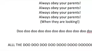 When in Doubt, Tell the Truth- 4th Grade Rehearsal Track