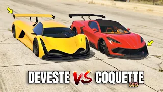GTA 5 ONLINE - COQUETTE D10 VS DEVESTE EIGHT (WHICH IS FASTEST?)