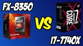 💥AMD FX-8350 vs i7-7740X 🔥Benchmarks + Gaming Test! 🎮 [4K]