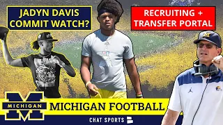 Michigan Football Rumors On Jadyn Davis, 2023 Recruiting Class, + TOP Transfer Portal Targets & News