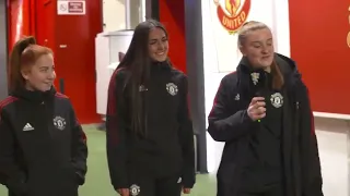 United Women take a tour of Old Trafford