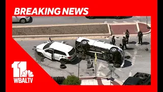 SkyTeam 11: Police pursuit ends in crash in Baltimore