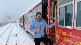 Shimla to Kalka Toy Train Journey in Heavy Snowfall