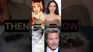 Angelina Jolie 💞 Brad Pitt #thenandnow #bradpitt #angelinajolie #viralshort #shorts