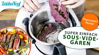 😍😍 Sous-Vide-Garen im Thermomix®: Mega SAFTIGES Steak mit dem WunderCap® | Thermomix® Rezept