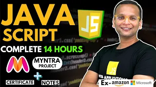 🚀 🔥 JavaScript Complete Course (2024) 4 Projects | Notes | GitHub | Free Certification