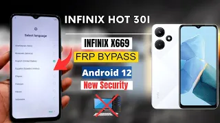 Infinix X669 HOT 30i FRP BYPASS | Android 12 | Google Account Bypass | Latest Security Without Pc
