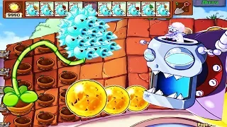 Plants vs Zombies hack - 999 Snow Pea vs Dr. Zomboss