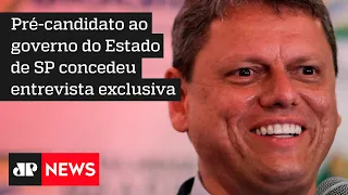 Tarcisio de Freitas fala com a Jovem Pan sobre as eleições